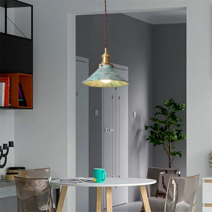Suspension industrielle vintage avec abat-jour en métal — LZ4X9B