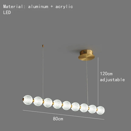 Suspension LED ronde en laiton, cuivre et aluminium décorative — LZ4M7Q2N