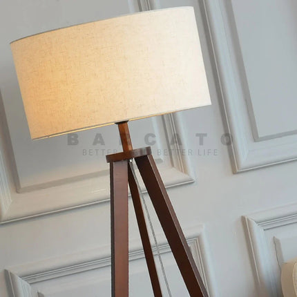 Lampadaire en bois moderne lampe sur pied nordique Art déco lampadaires pour salon LED canapé lampadaires café support décoratif