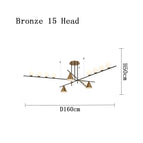 15 Têtes en bronze / Blanc froid