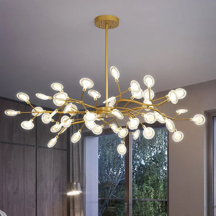 Suspension lustre vintage moderne branche Luciole — LZ4X9P2
