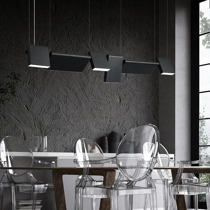 lustre led design moderne rotatif pour intérieur décoratif