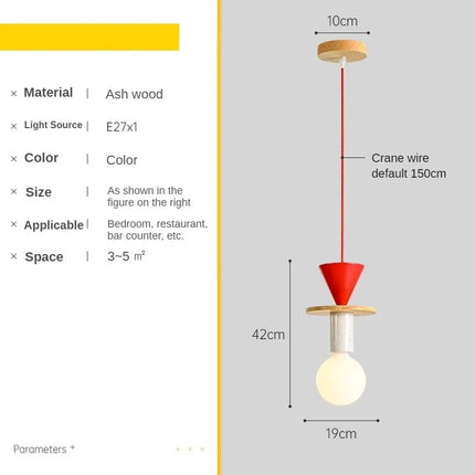 Suspension LED colorée aux formes géométriques — LZ4X9T2