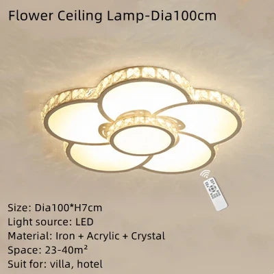 Plafonnier LED moderne pour éclairage intérieur et ambiance romantique — LZ4N7Q2T
