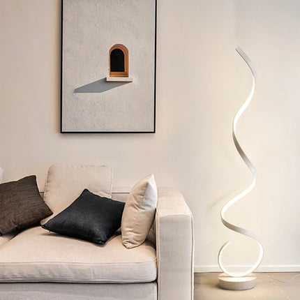 Lampadaire moderne à éclairage LED bande intégrée — LZ4X9P2