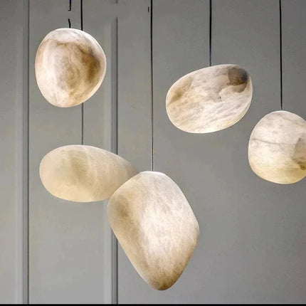 Suspension LED flocon de neige en gypse effet marbre — LZ4X9T