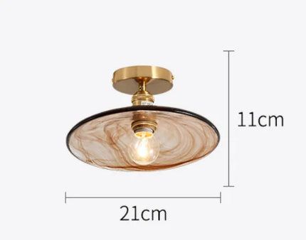 Lustre en verre teinté pour éclairage nordique élégant — LZ4P9XJ