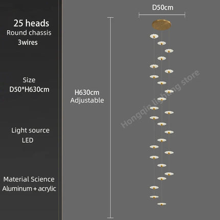 Lustre LED moderne pour intérieur élégant et contemporain — LZ4X9P