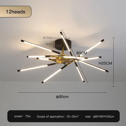 Lustre LED en forme de bâton pour décoration intérieure — LZ4X9P