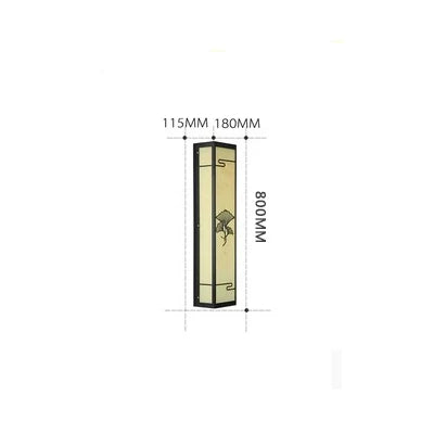 Applique murale extérieure imperméable style chinois pour jardin et allées — LZ4X9P2Q