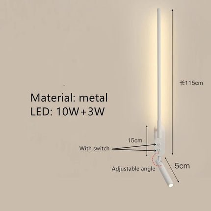 applique murale led minimaliste angle réglable 3000k