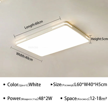 plafonnier led ultra mince design moderne pour intérieur