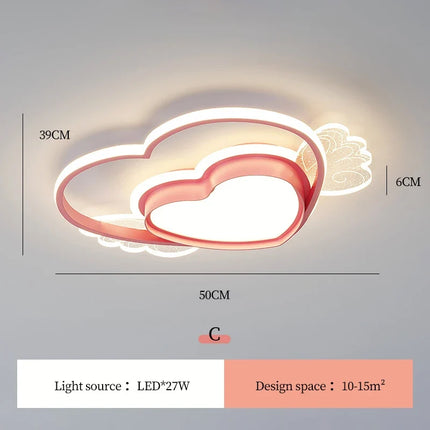 Plafonnier nuage mignon pour chambre de princesse fille — LZ4X9P