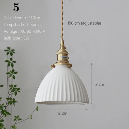 Suspension japonaise traditionnelle en céramique style nordique — LZ4G7T9