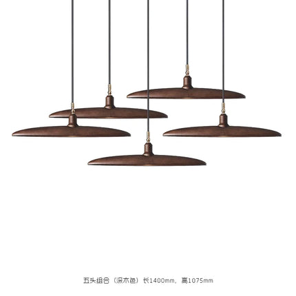 Lustre en bois au style nordique pour éclairage décoratif élégant — LZ4X9T