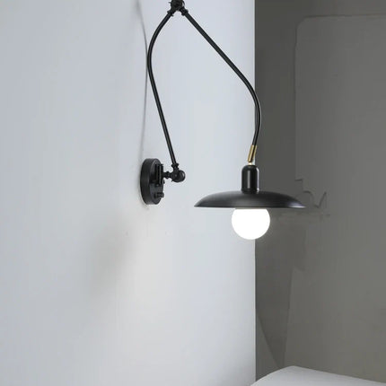 Applique murale industrielle à bras pivotant réglable pour intérieur — LZ4X9T1