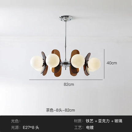 Lustre suspension Bauhaus en acrylique style nordique vintage — LZ4X9M