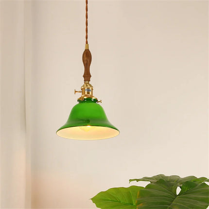 Suspension vintage en cuivre et verre pour loft — LZ4T9XQ