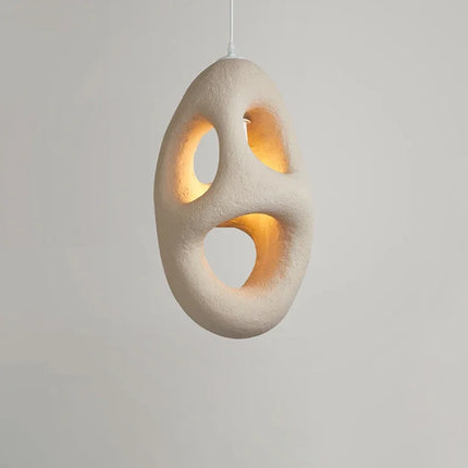 Suspension artisanale en résine style japonais Wabi Sabi — LZ4X9M2