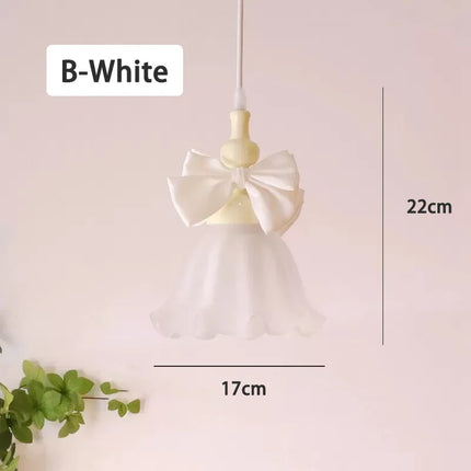 Suspension en verre à nœud pour chambre d’enfant au style romantique et moderne — LZ4X9T2