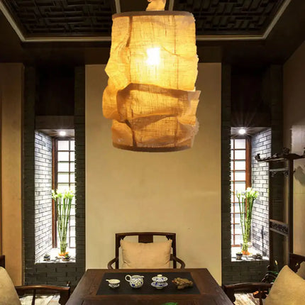 Lustre rétro chinois pour bar, restaurant ou salon de thé zen — LZ4X9T2