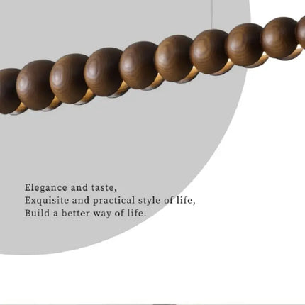Suspension en bois LED linéaire pour îlot de cuisine et salle à manger — LZ4X9P2