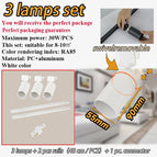 Ensemble blanc 3 pièces / Pas d'ampoule