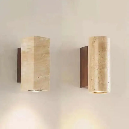 Applique murale LED en marbre style wabi sabi pour intérieur — LZ4X9Q2