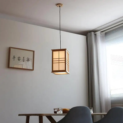 Lustre décoratif en bois pour restaurant, bar, hôtel et yoga — LZ4X9T