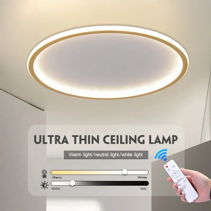 Plafonnier LED ultra mince design nuages pour pièces variées — LZ4X9Q2
