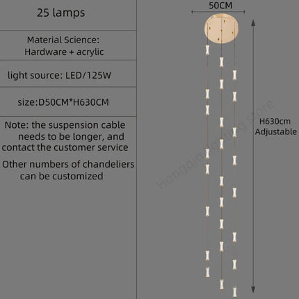 Suspension moderne pour loft et hall style nordique — LZ4X9P