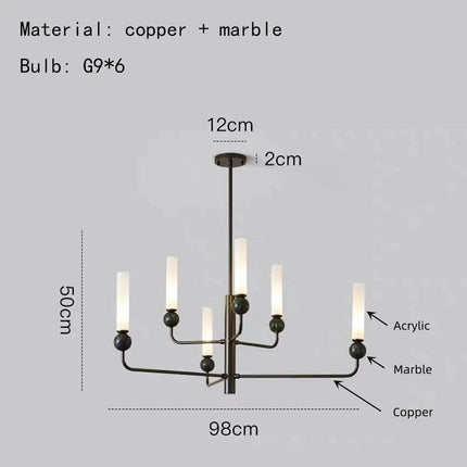 Applique murale sphère en marbre naturel — LZ4X9T2