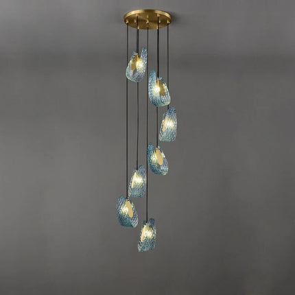 Lustre Art déco en cuivre pour éclairage élégant — LZ4P9XJ