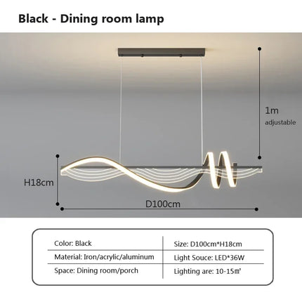 Suspension LED moderne pour éclairage intérieur élégant — LZ4X9P