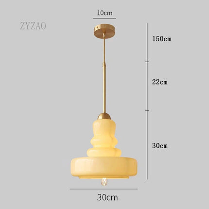 Suspension rétro nordique Bauhaus en verre pour éclairage — LZ4M9X2