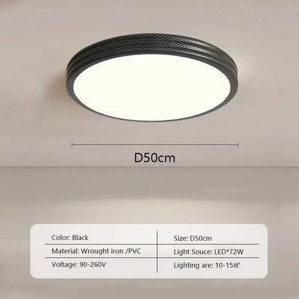 Plafonnier LED au design nordique médiéval pour intérieur — LZ4X9P2