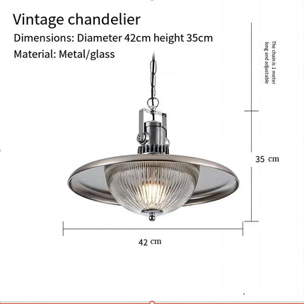 Suspension en verre style rétro wabi-sabi pour intérieur élégant — LZ4N7Q2