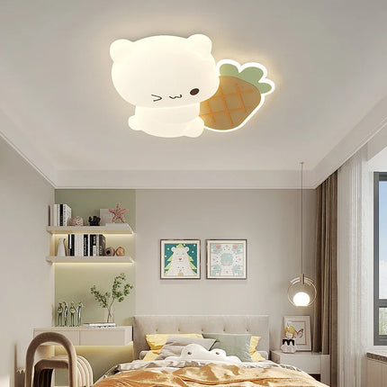 Plafonnier LED enfant motif ours et fruits cartoon — LZ4X9JQ