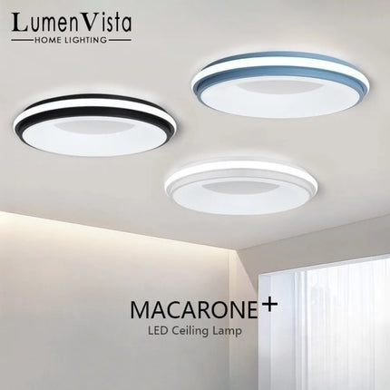 Plafonnier LED circulaire moderne style nordique pour chambre et salon — LZ4X9P