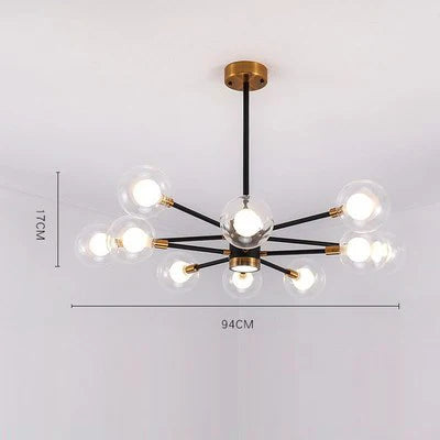 Suspension luminaire en verre bulles style nordique pour salon et chambre — LZ4X9T2