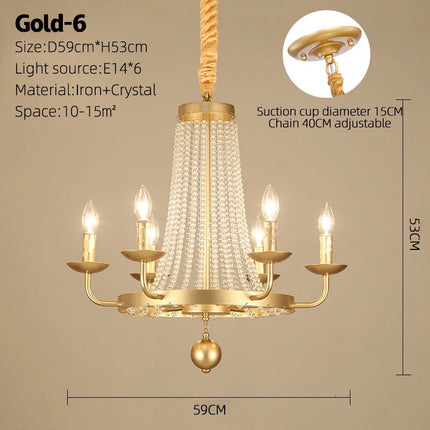 Lustre suspension en cristal lumineux pour décoration intérieure — LZ4X9M