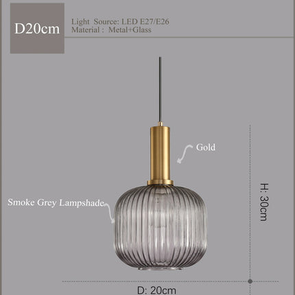 Lustre en verre lumineux pour décoration intérieure élégante — LZ4X9P