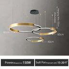 3 anneaux 80 60 40cm / Lumière à 3 couleurs