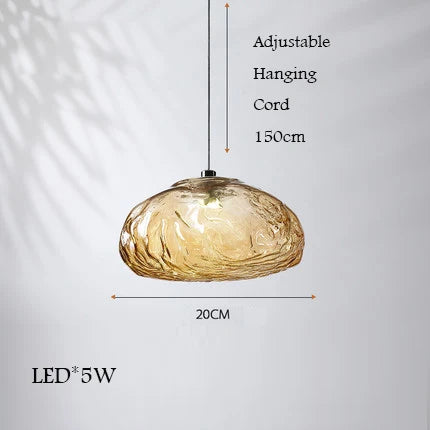 Lustre en verre design nuage pour intérieur lumineux décoratif — LZ4D7Q9