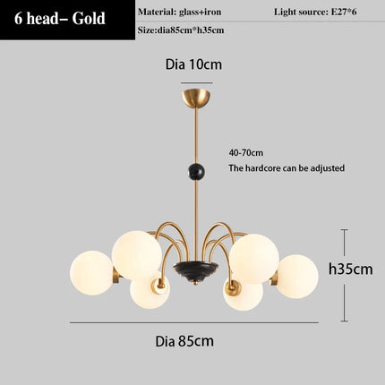 Plafonnier LED suspendu au design nordique moderne pour intérieur — LZ4X9QJ2