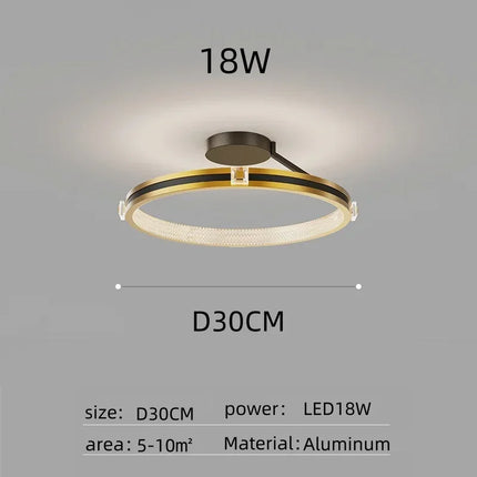 Plafonnier LED moderne en cristal pour décoration de luxe — LZ4X9P2