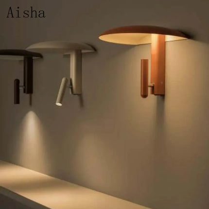 Applique murale champignon avec lampe de lecture rotative — LZ4X9Q2