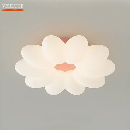 Plafonnier LED fleurs avec lumière trois couleurs pour chambre d’enfant — LZ4XJ9