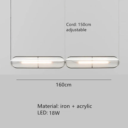 Suspension LED réglable pour décoration intérieure moderne — LZ4X9P