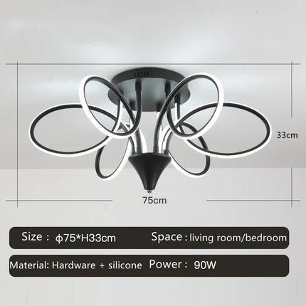 Plafonnier LED lumineux pour décoration intérieure moderne 2024 — LZ4X9P2